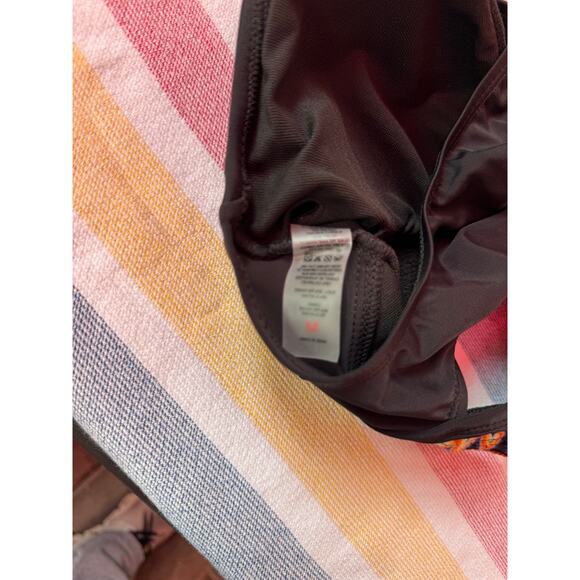 NWT, Women, High Waist Bikini Set, Black and Floral, Sz M - Picture 4 of 11